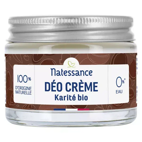 Natessance Deodorant Solid Shea Butter Cream 50g