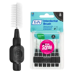 TePe Scovolino Interdentale Nero 1.5mm 6 unità