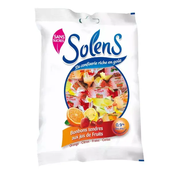 Solens Sugar Free Candies with Fruit Juices 100g