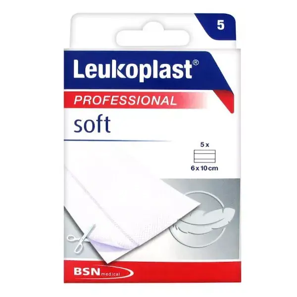 Leukoplast Soft White Pansement 10x6cm 5 unités