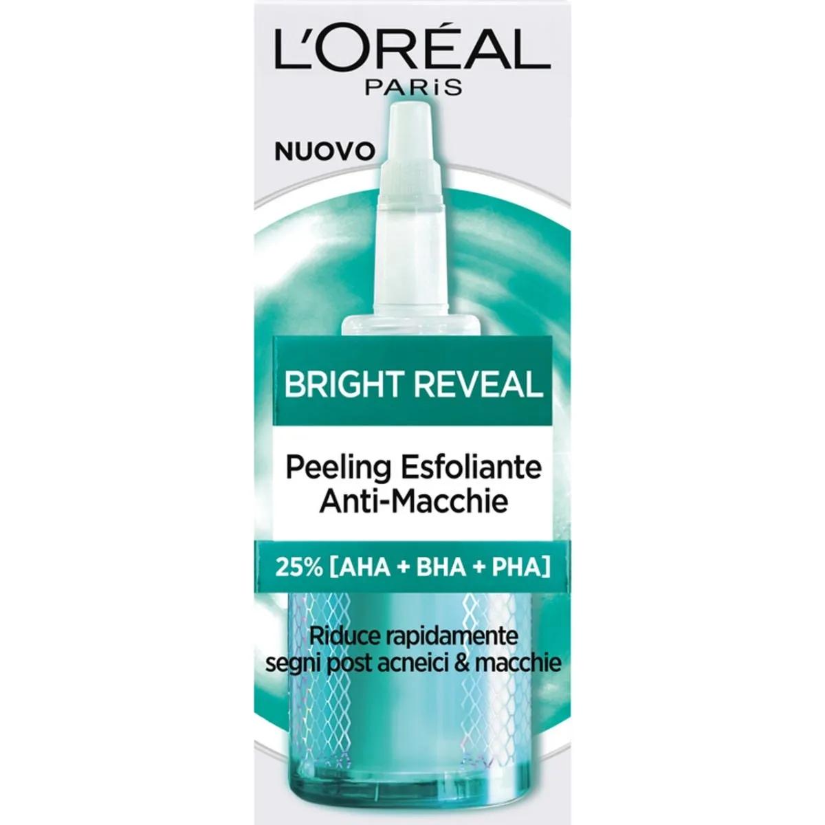 L’Oreal Paris Bright Reveal Peeling Esfoliante Anti-Macchie 25% [AHA+BHA+PHA] 50 ml