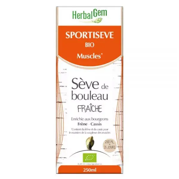 Herbalgem Sève de Bouleau Fraîche Sportisève Bio 250ml