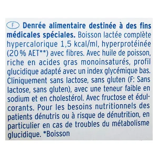 Fresenius Fresubin Diabète Drink Pêche Abricot Aliment Liquide 4 x 300ml