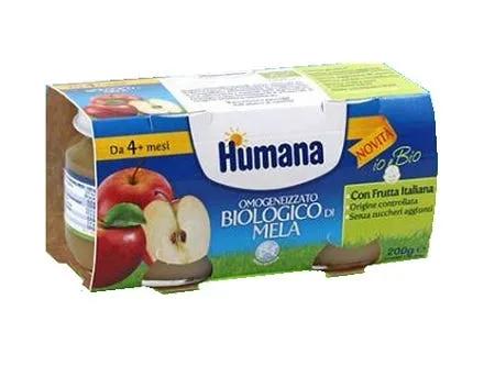 Humana Omogeneizzato Biologico Mela 2x100 g