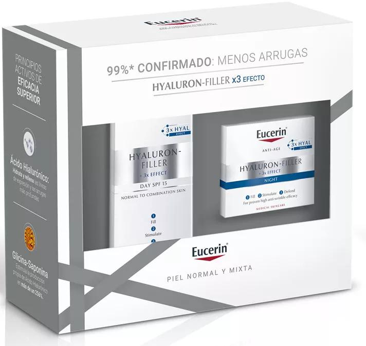 Eucerin Hyaluron Filler Day Mischhaut 50 ml + Nachtcreme 50 ml