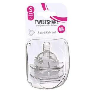 Twistshake tettarella Anti-Colica Flusso S 0m+ Lotto di 2