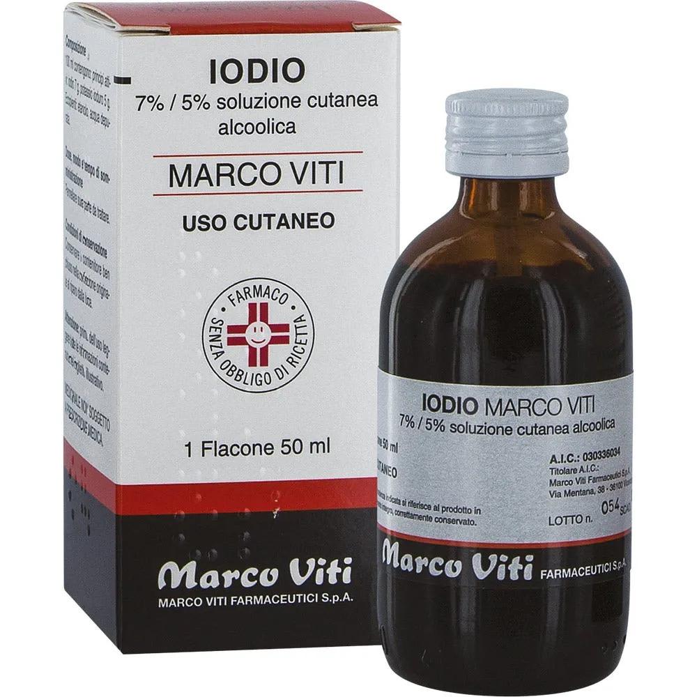 Iodio Marco Viti 7% / 5% Soluzione Cutanea Alcoolica 50 ml