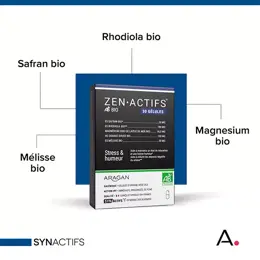 Aragan - Synactifs - Zenactifs® BIO - Anti Stress - Rhodiola - 30 gélules