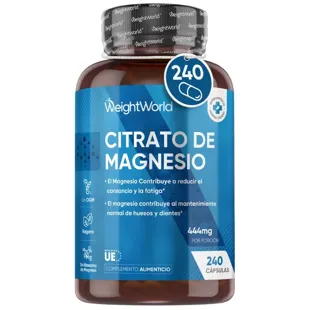 WeightWorld Magnesium Citrate 240 Vegan Capsules