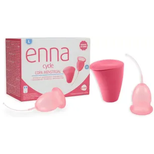 Enna Cycle Menstruationstasse Größe L 2 Einheiten + Sterilisator