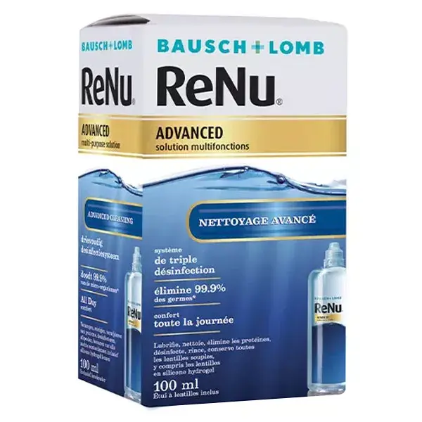 Bausch & Lomb Contactologie Renu Advanced Solution Multifonctions Nettoyage Avancé 100ml