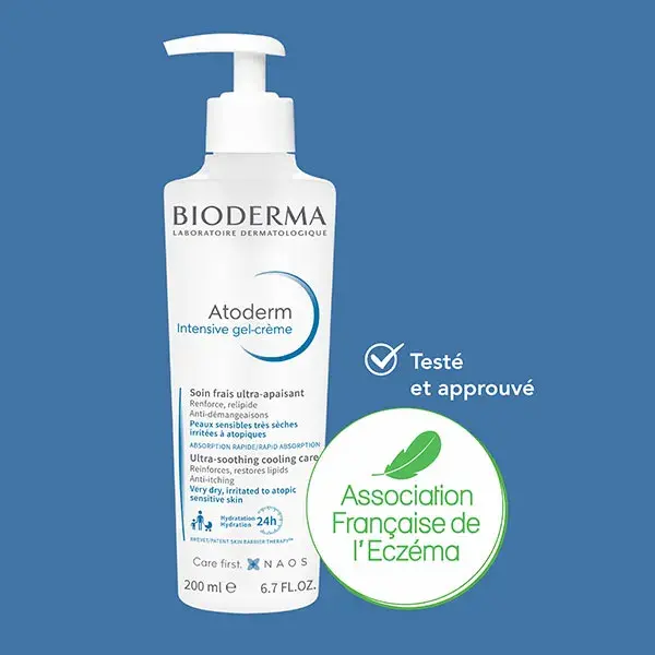 Bioderma Atoderm Intensive Gel-Crème Apaisant Peaux Très Sèches Atopiques 200ml