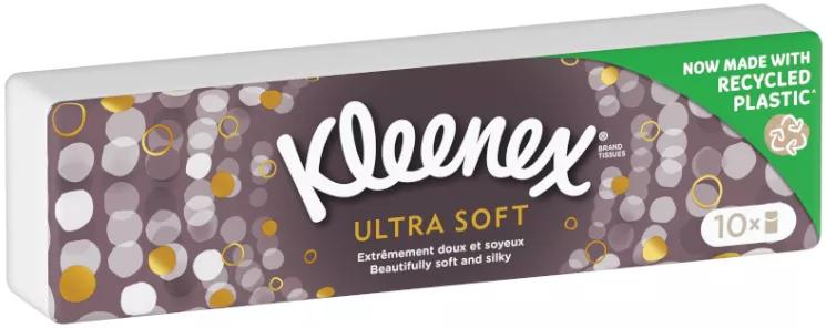 Fazzoletti tascabili Kleenex Ultrasoft da 10 confezioni