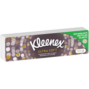 Kleenex Pañuelos Bolsillo Ultrasoft 10 Paquetes