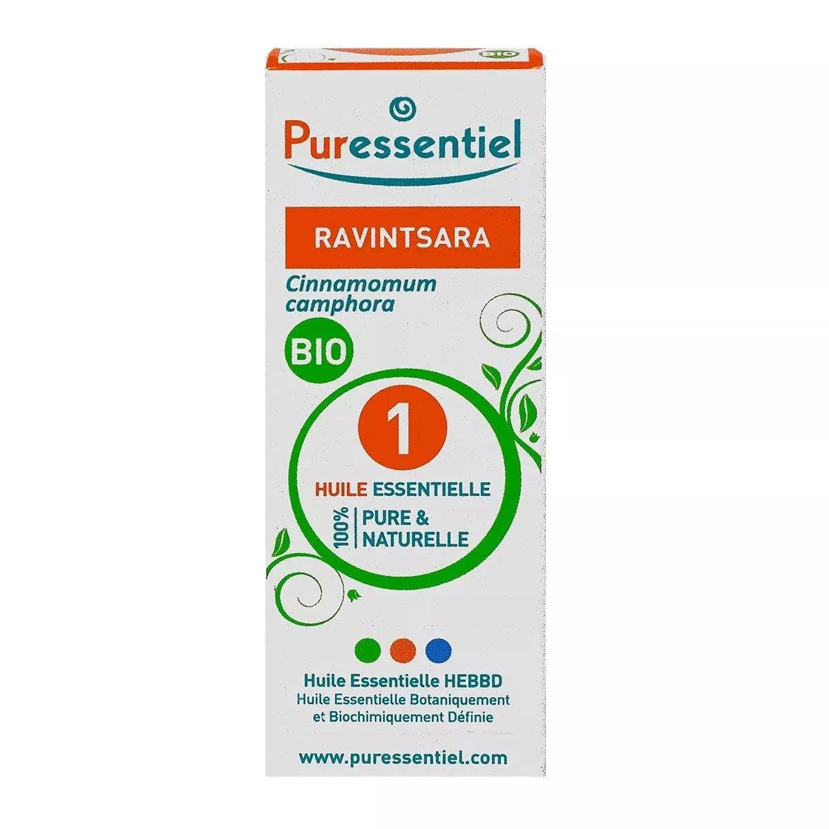 Puressentiel Ravintsara Olio Essenziale Bio Integratore per il Benessere delle Vie Respiratorie 10 ml