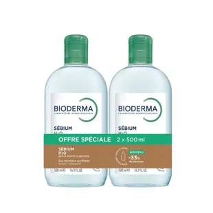 Bioderma Sebium H2O Acqua Micellaire 2 x 500 ml