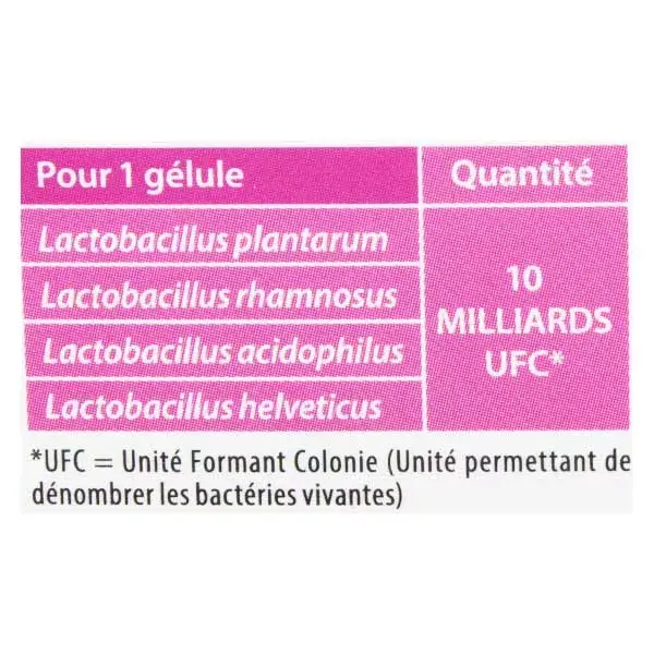 Juvamine Probiotiques 15 gélules
