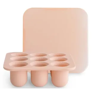 Mushie Food Ice Cube Tray Solid Blush 10.5x10.5x3.5 cm