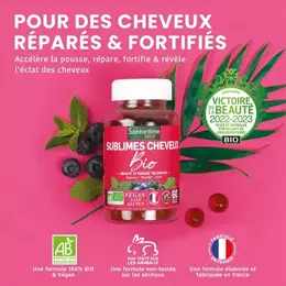 Santarome Bio - Sublimes Cheveux Bio - Beauté & Pousse du cheveu - 60 gummies