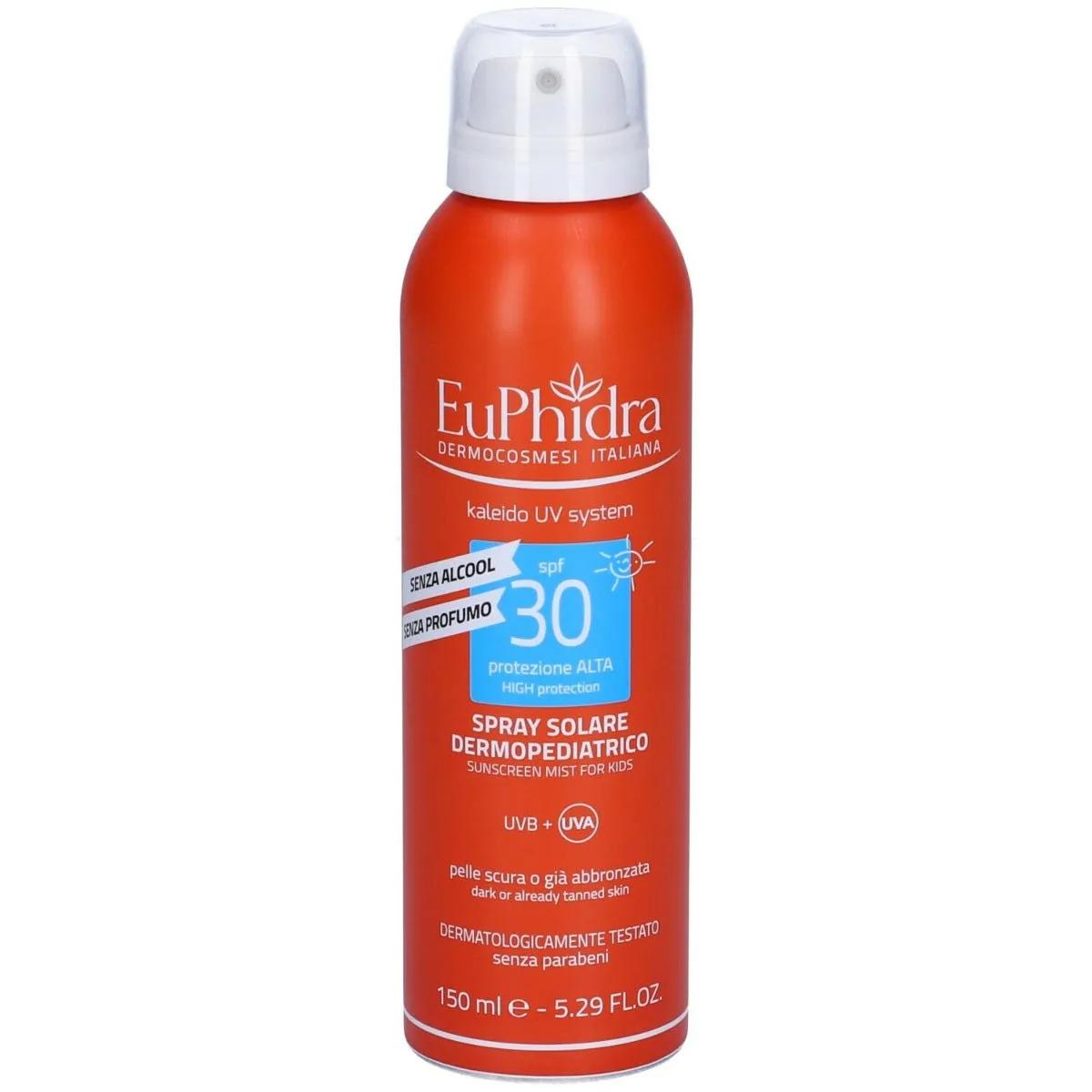 Euphidra Kaleido Spray Solare Dermopediatrica Protezione Solare SPF 30 150 ml