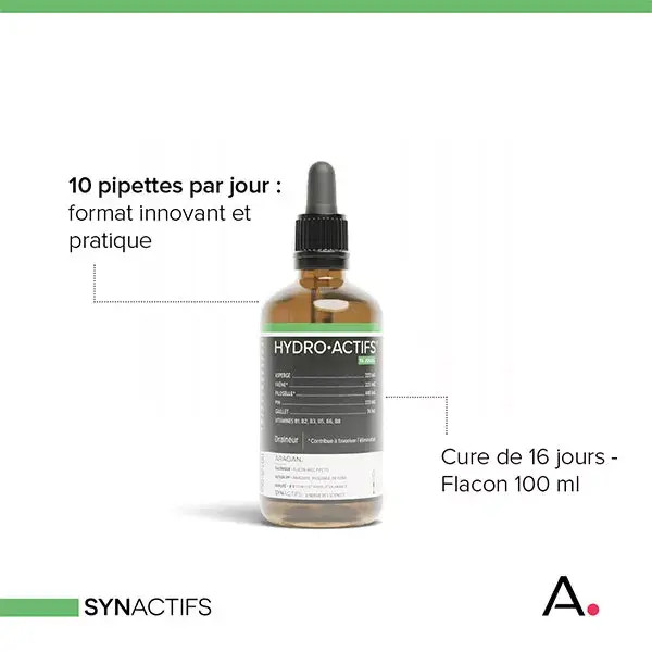 Aragan - Synactifs- HydroActifs - Draineur - Favorise l'élimination - 100ml