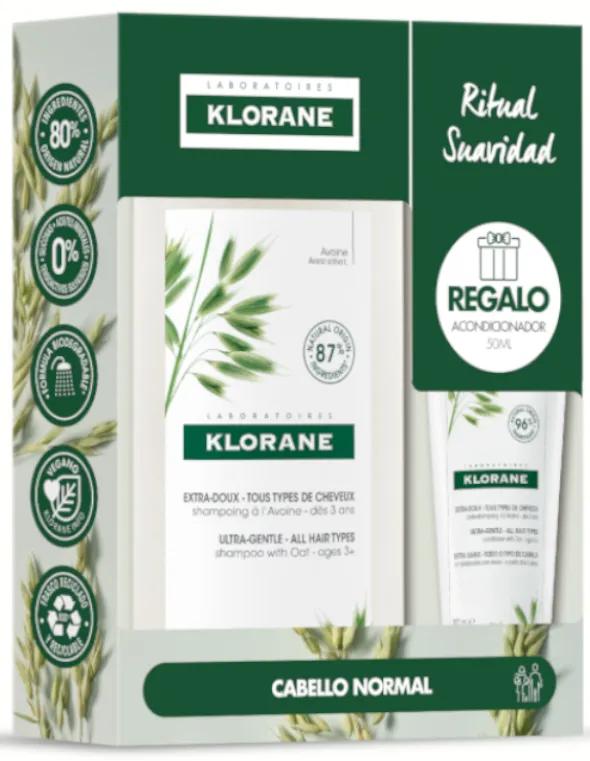 Klorane Zachte Havermoutmelk Shampoo 400 ml + Havermout Droogshampoo 50 ml