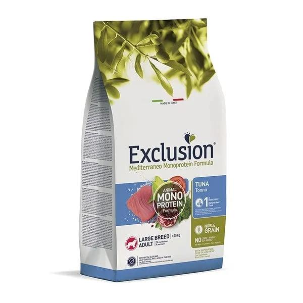 Exclusion Mediterraneo Monoprotein Tonno Per Cani Adulti Taglia Grande Sacco 12Kg