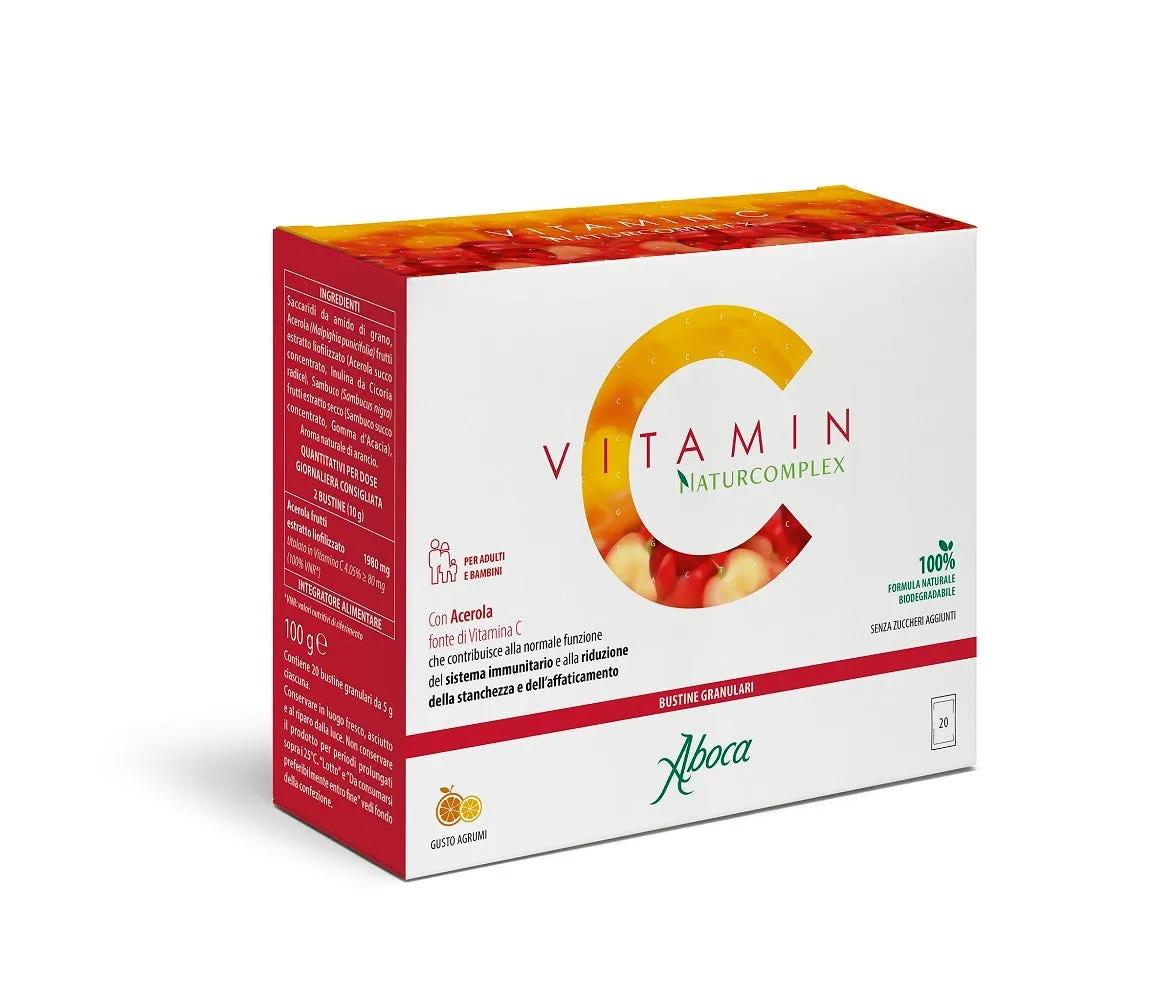 Aboca Vitamin C NaturComplex Integratore con Vitamina C 20 Bustine Orosolubili