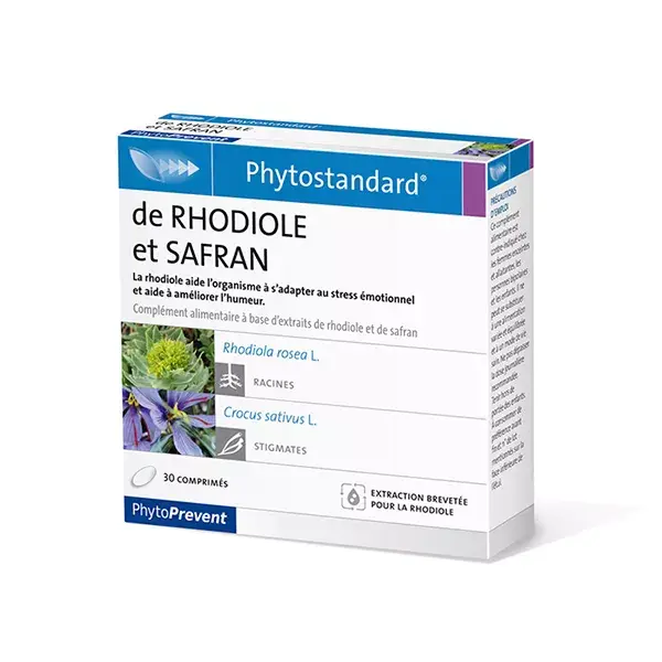 Pileje Phytoprevent Rhodiole Safran 30 comprimés