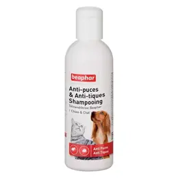 Beaphar Shampoing Anti-Puces et Anti-Tiques Chien et Chat 200ml