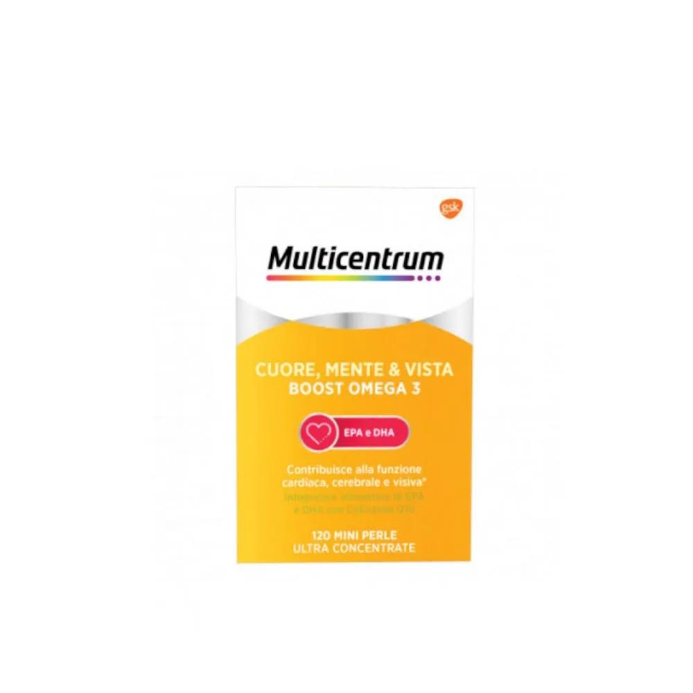 Multicentrum Boost Omega 3 Integratore Per Cuore, Mente e Vista 120 Capsule