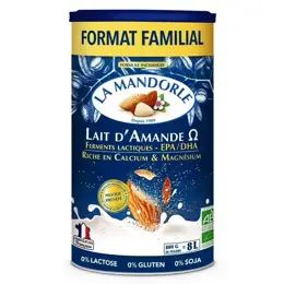 La Mandorle Boisson Instantanée en Poudre Lait d'Amande Omega Bio 800g