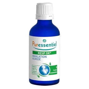 Puressentiel Inalatore per zone umide respiratorie con 8 oli essenziali 50 ml
