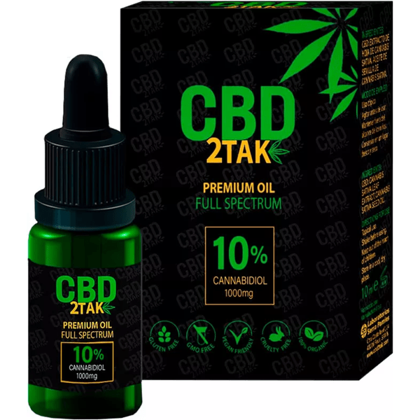 Cbd-2Tak 10 % Premium-Öl Vollspektrum 1000 mg Cannabidiol 10 ml