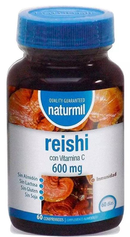 Reishi 600mg avec Vitamine C Naturmil 60 Comprimés