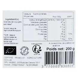 Valebio Graine de Courge Bio 200g