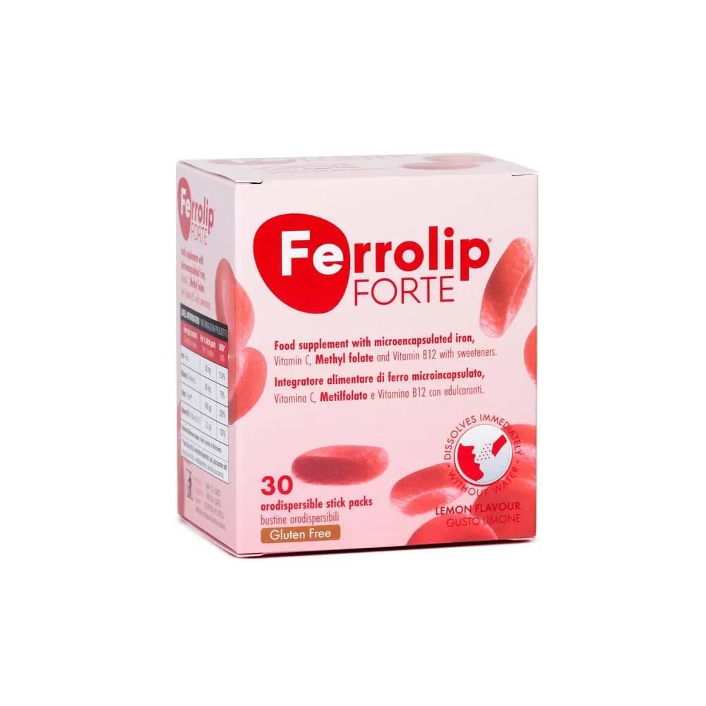 Ferrolip Forte Integratore Di Ferro 30 Stick Packs