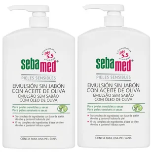 Emulsão Sebamed sem Sabonete com Azeite 2x1 L