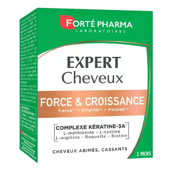 Forté Pharma Expert Cheveux Force & Croissance Vitalité Kératine 30 comprimés