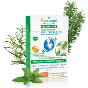 Puressentiel Pastilles Gorge Pin Menthe +12 Ans 20 unités
