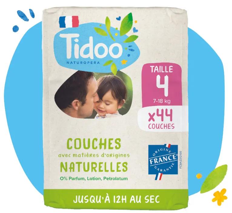 Couches Tidoo Nature Taille 4 44 unités