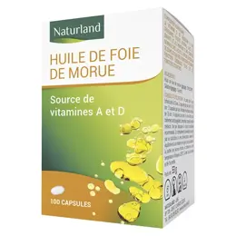 Naturland Huile de Foie de Morue 100 capsules