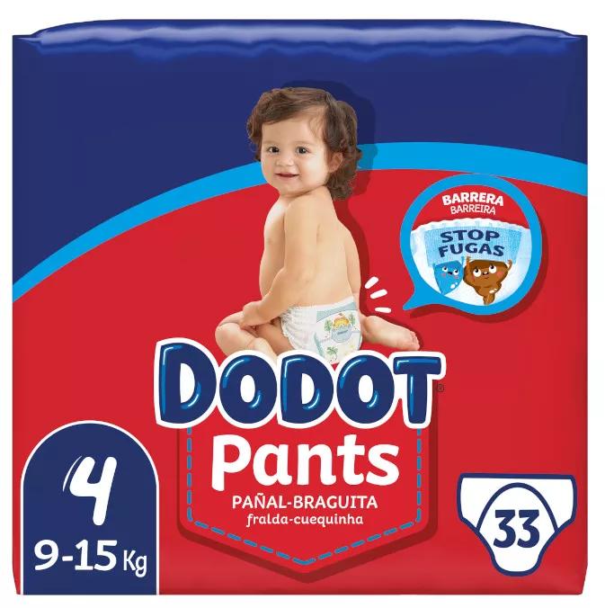 Dodot Pants Fraldas Cueca T4 (9-15 Kg) 33 uds