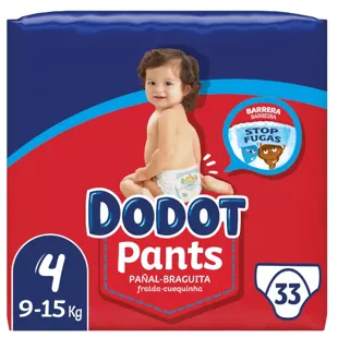 Diapers Dodot Pants Size 4 9-15Kg 34Uds