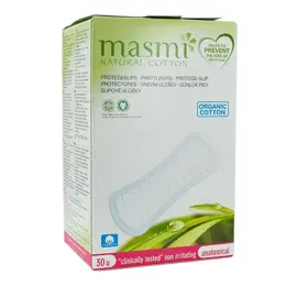 Masmi Protèges-Slips Coton Bio 30 unités