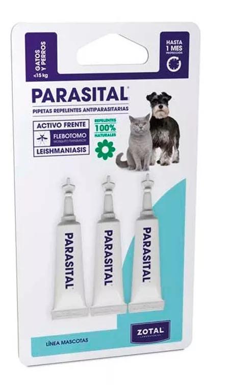 Zotal Parasital Perros Pequeños y Gatos 3 Pipetas 1,25 ml