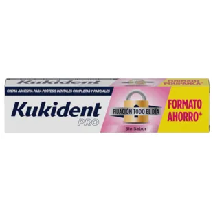 Kukident Pro Fijación Todo el Día Sin Sabor 70 gr