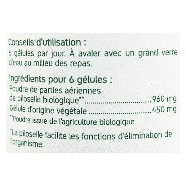 Nat & Form Organic Hieracium Pilosella Capsules x 200