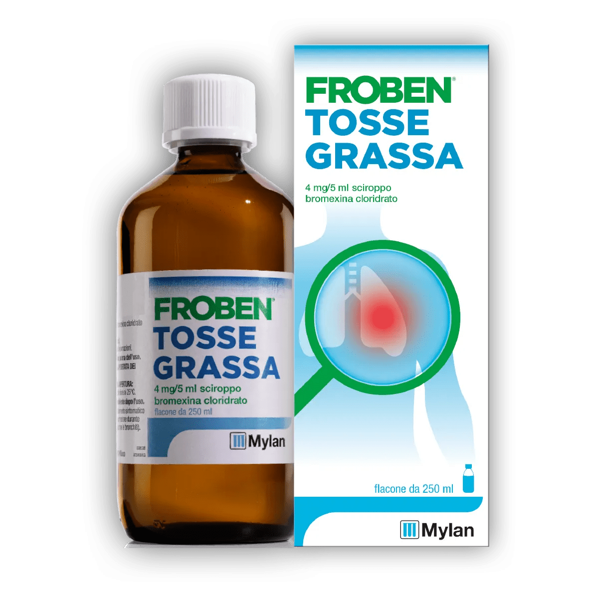 Froben Tosse Grassa Sciroppo 4 mg/5 ml Bromexina 250 ml