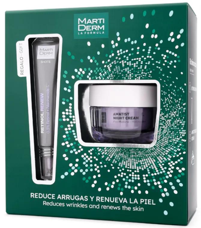 MartiDerm Amethist Nachtcrème 50 ml + Shots Retinol Renew